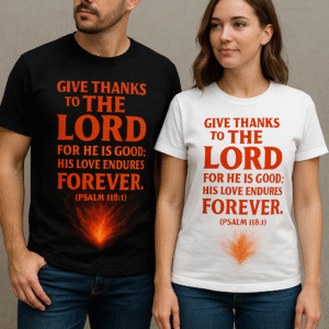 "Give Thanks to the Lord" – Christian T-Shirt